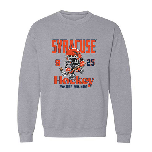Syracuse - NCAA Women's Ice Hockey : Makenna Williment - Fashion Shersey Crewneck Sweatshirt-0