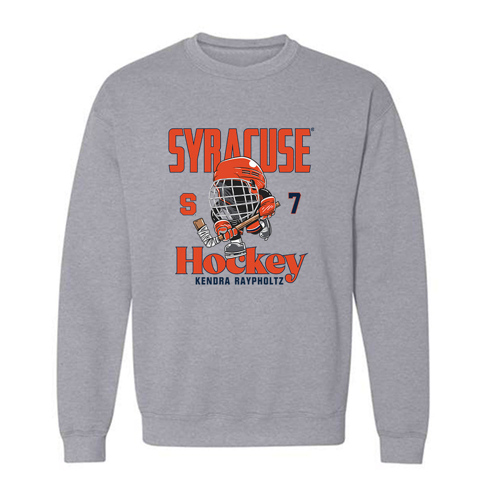 Syracuse - NCAA Women's Ice Hockey : Kendra Raypholtz - Fashion Shersey Crewneck Sweatshirt-0