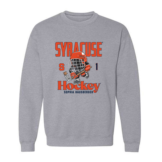 Syracuse - NCAA Women's Ice Hockey : Sophia Hausberger - Fashion Shersey Crewneck Sweatshirt-0