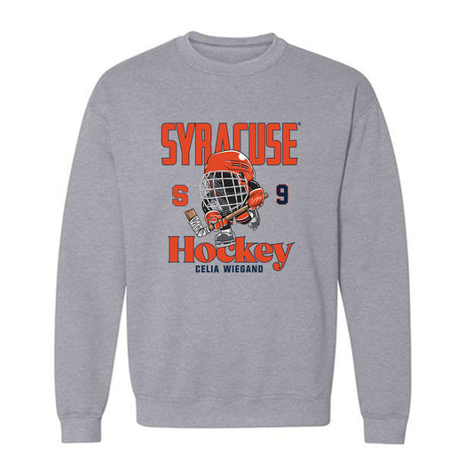 Syracuse - NCAA Women's Ice Hockey : Celia Wiegand - Fashion Shersey Crewneck Sweatshirt-0