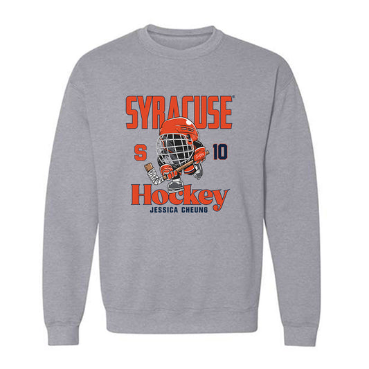 Syracuse - NCAA Women's Ice Hockey : Jessica Cheung - Fashion Shersey Crewneck Sweatshirt-0
