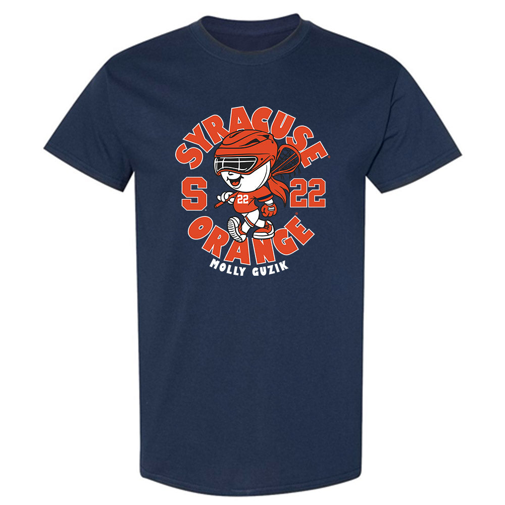 Syracuse - NCAA Women's Lacrosse : Molly Guzik - Fashion Shersey T-Shirt-0