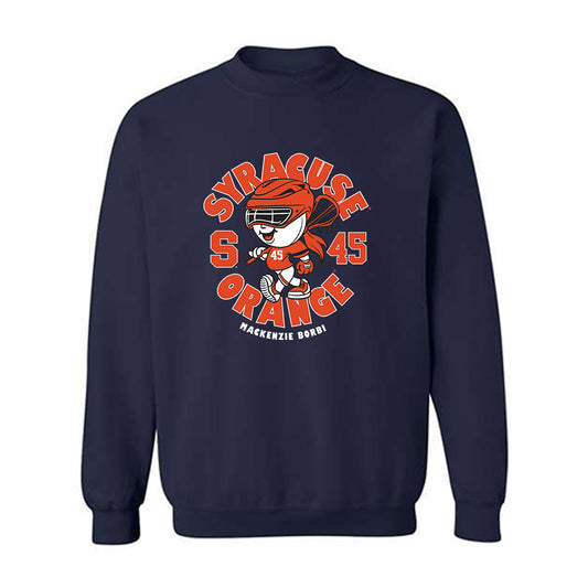 Syracuse - NCAA Women's Lacrosse : Mackenzie Borbi - Fashion Shersey Crewneck Sweatshirt-0