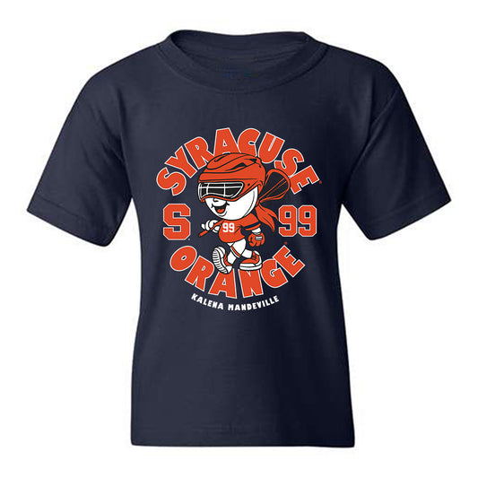 Syracuse - NCAA Women's Lacrosse : Kalena Mandeville - Fashion Shersey Youth T-Shirt-0