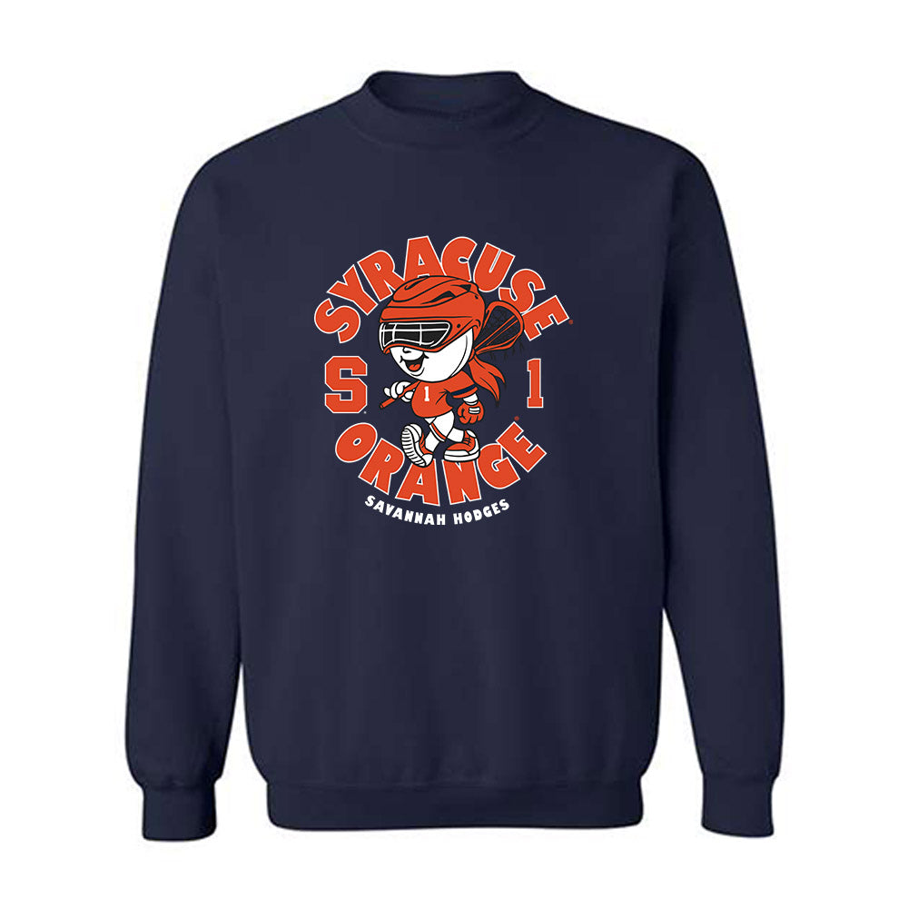 Syracuse - NCAA Women's Lacrosse : Savannah Hodges - Fashion Shersey Crewneck Sweatshirt-0