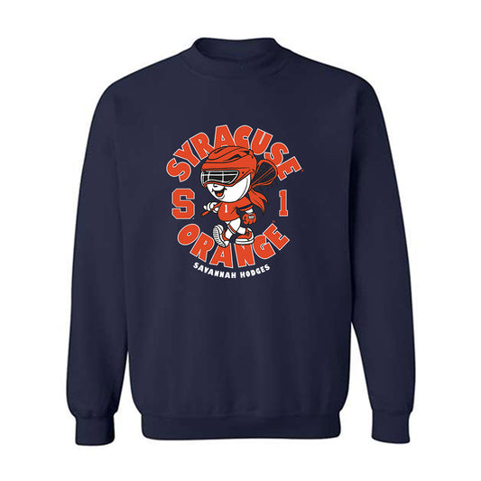 Syracuse - NCAA Women's Lacrosse : Savannah Hodges - Fashion Shersey Crewneck Sweatshirt-0