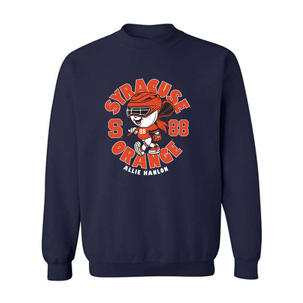 Syracuse - NCAA Women's Lacrosse : Allie Hanlon - Fashion Shersey Crewneck Sweatshirt-0