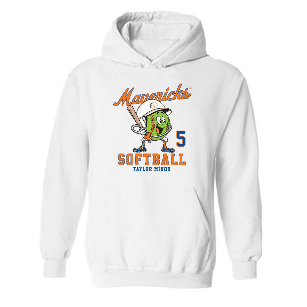 Texas Arlington - NCAA Softball : Taylor Minor - Fashion Shersey Hooded Sweatshirt-0