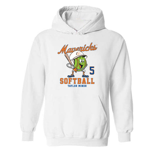Texas Arlington - NCAA Softball : Taylor Minor - Fashion Shersey Hooded Sweatshirt-0