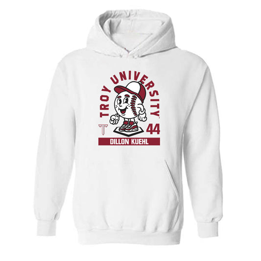 Troy - NCAA Baseball : Dillon Kuehl - Fashion Shersey Hooded Sweatshirt-0
