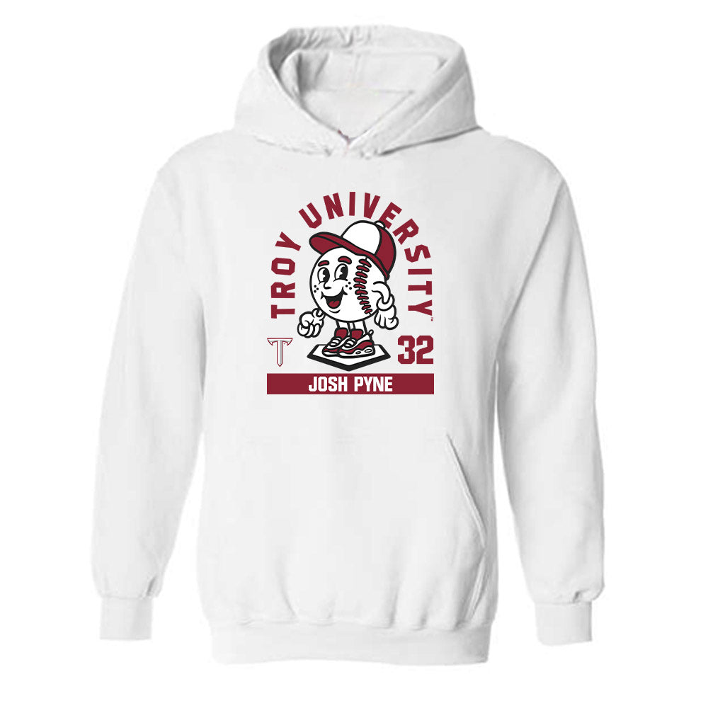 Troy - NCAA Baseball : Josh Pyne - Fashion Shersey Hooded Sweatshirt-0