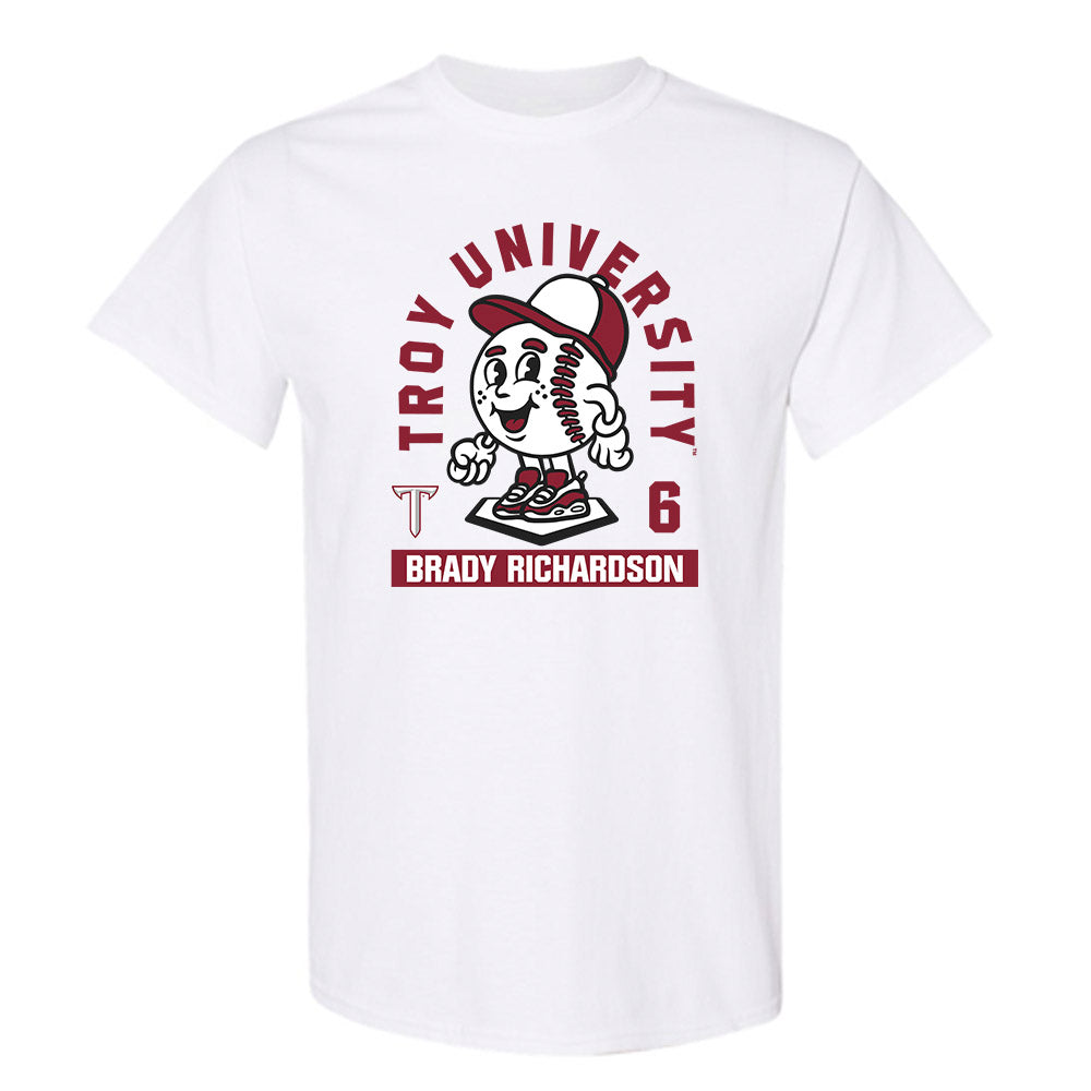 Troy - NCAA Baseball : Brady Richardson - Fashion Shersey T-Shirt-0