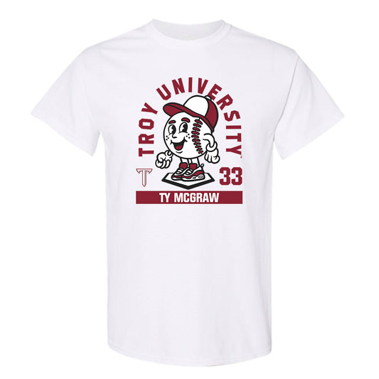 Troy - NCAA Baseball : Ty McGraw - Fashion Shersey T-Shirt-0