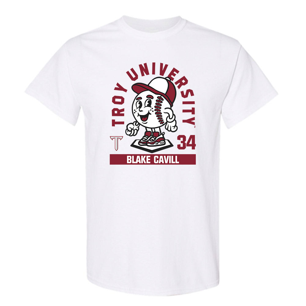 Troy - NCAA Baseball : Blake Cavill - Fashion Shersey T-Shirt-0
