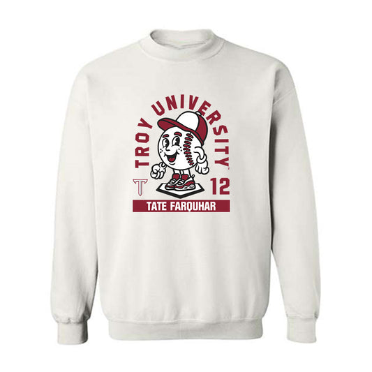 Troy - NCAA Baseball : Tate Farquhar - Fashion Shersey Crewneck Sweatshirt-0