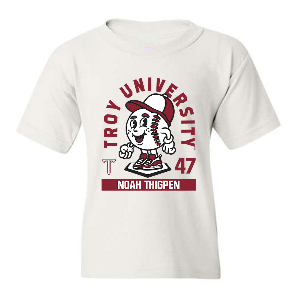 Troy - NCAA Baseball : Noah Thigpen - Fashion Shersey Youth T-Shirt