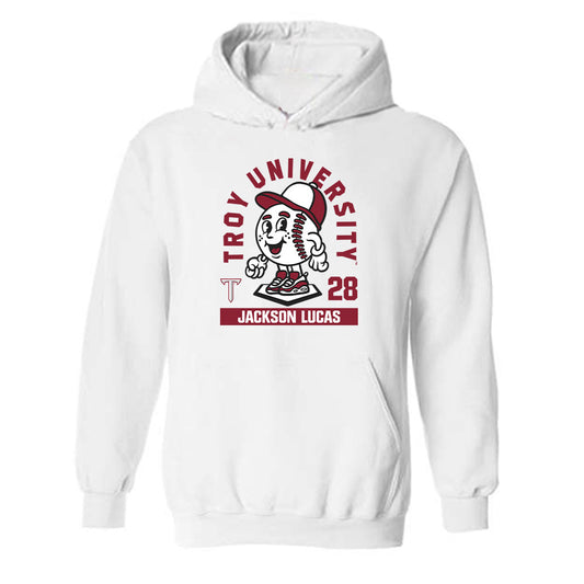Troy - NCAA Baseball : Jackson Lucas - Fashion Shersey Hooded Sweatshirt-0