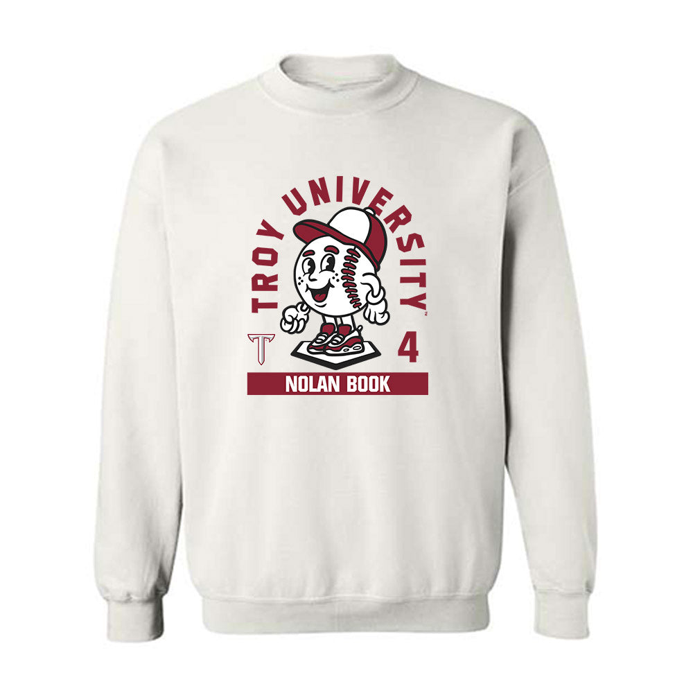 Troy - NCAA Baseball : Nolan Book - Fashion Shersey Crewneck Sweatshirt-0