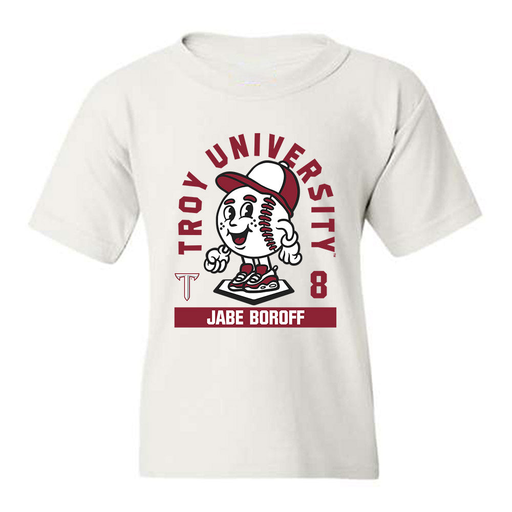 Troy - NCAA Baseball : Jabe Boroff - Fashion Shersey Youth T-Shirt-0