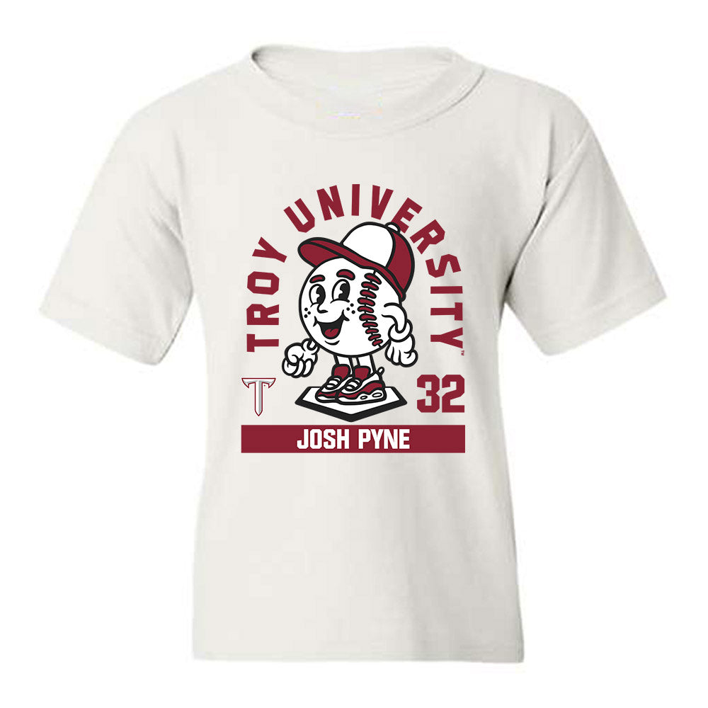 Troy - NCAA Baseball : Josh Pyne - Fashion Shersey Youth T-Shirt-0