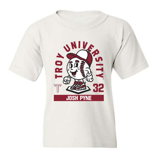 Troy - NCAA Baseball : Josh Pyne - Fashion Shersey Youth T-Shirt-0