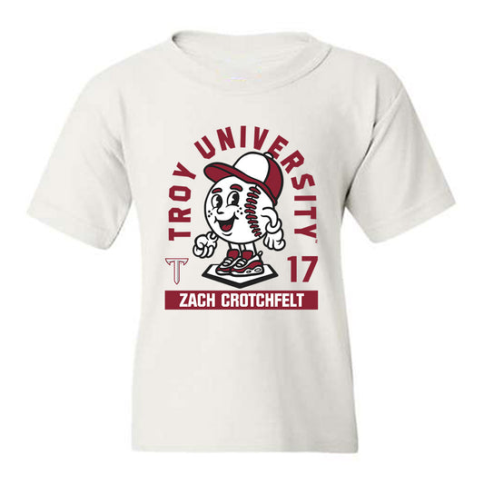 Troy - NCAA Baseball : Zach Crotchfelt - Fashion Shersey Youth T-Shirt-0