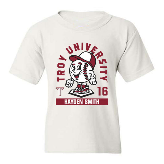 Troy - NCAA Baseball : Hayden Smith - Fashion Shersey Youth T-Shirt-0
