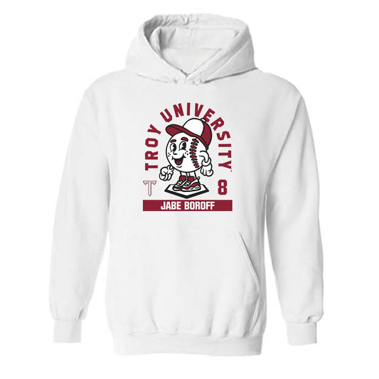 Troy - NCAA Baseball : Jabe Boroff - Fashion Shersey Hooded Sweatshirt-0