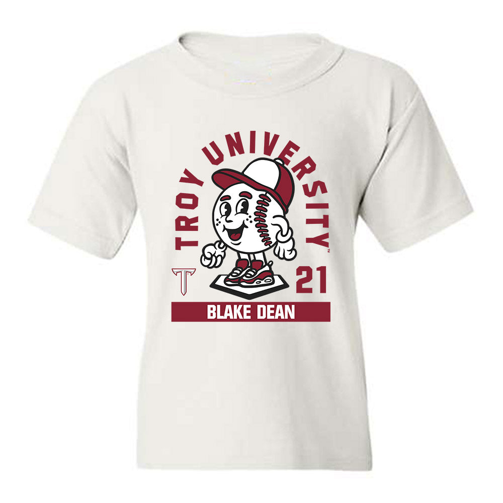 Troy - NCAA Baseball : Blake Dean - Fashion Shersey Youth T-Shirt-0