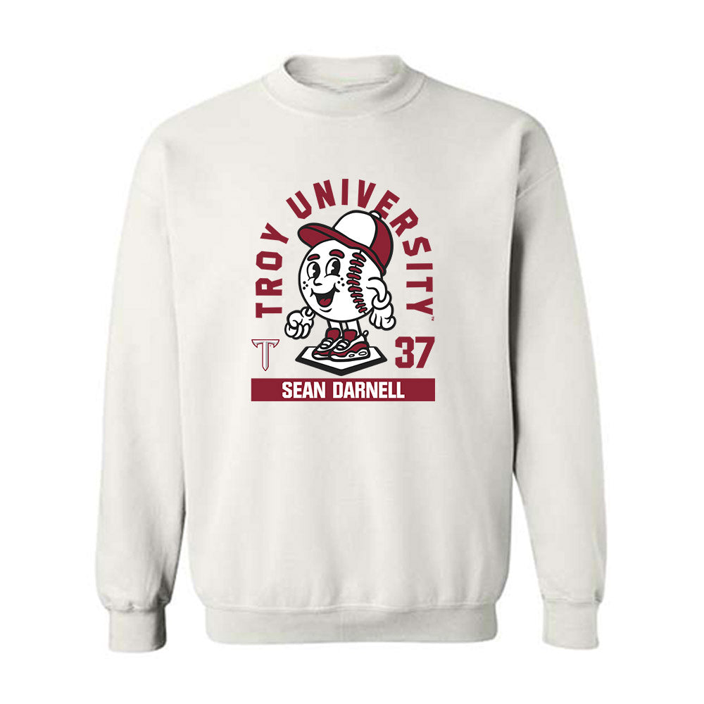 Troy - NCAA Baseball : Sean Darnell - Fashion Shersey Crewneck Sweatshirt-0