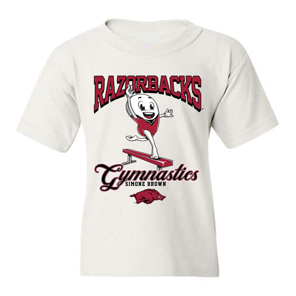 Arkansas - NCAA Women's Gymnastics : Simone Brown - Fashion Shersey Youth T-Shirt-0