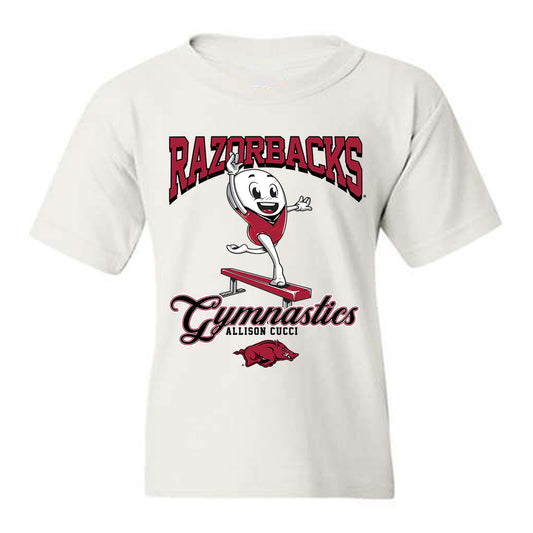 Arkansas - NCAA Women's Gymnastics : Allison Cucci - Fashion Shersey Youth T-Shirt-0
