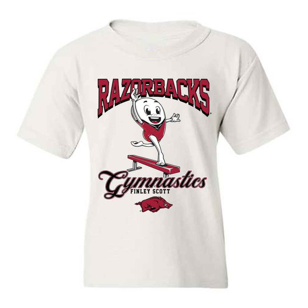 Arkansas - NCAA Women's Gymnastics : Finley Scott - Fashion Shersey Youth T-Shirt-0
