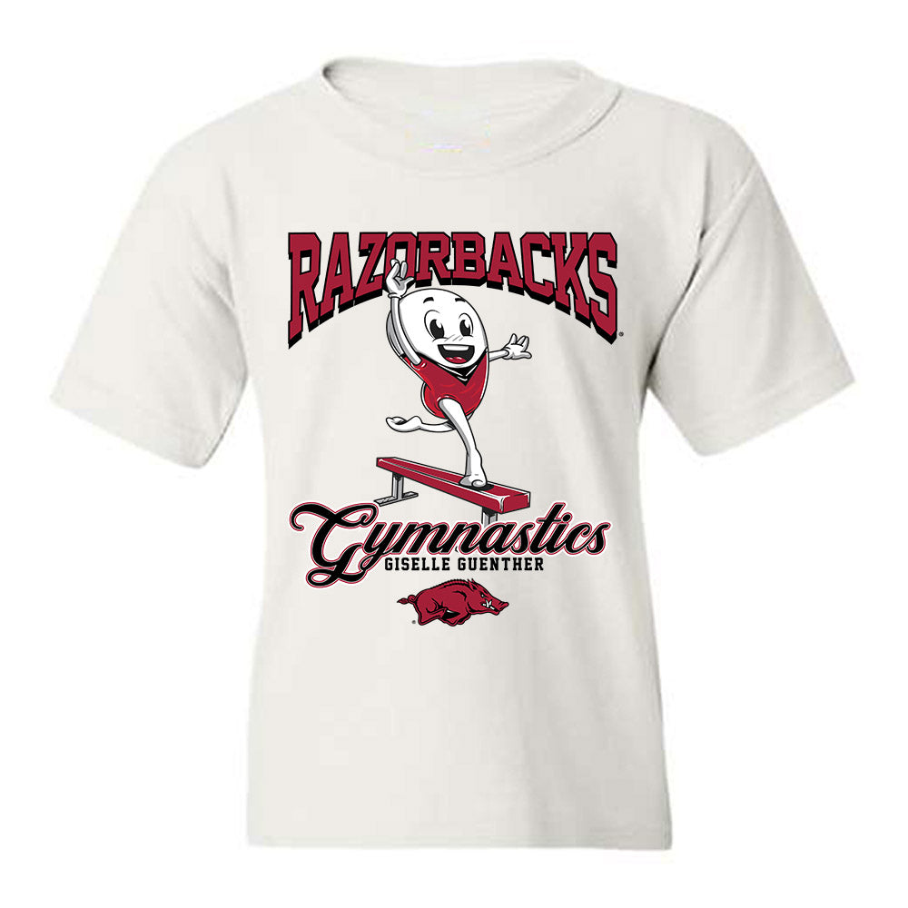 Arkansas - NCAA Women's Gymnastics : Giselle Guenther - Fashion Shersey Youth T-Shirt-0