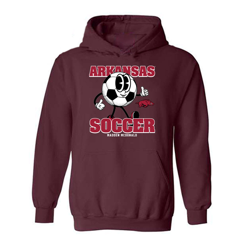 Arkansas - NCAA Women's Soccer : Madden McDonald - Fashion Shersey Hooded Sweatshirt-0