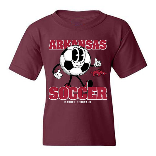 Arkansas - NCAA Women's Soccer : Madden McDonald - Fashion Shersey Youth T-Shirt-0