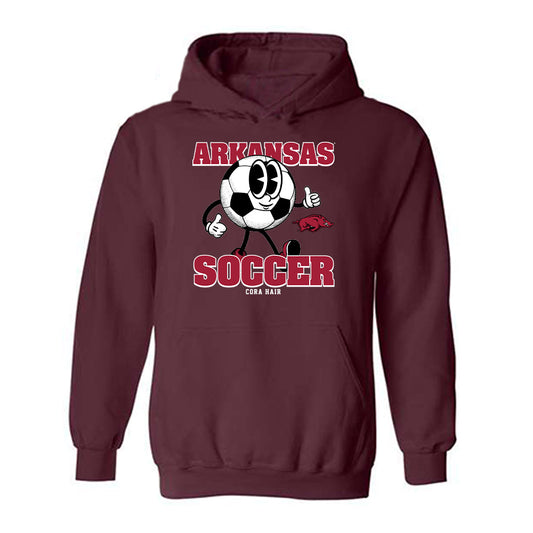 Arkansas - NCAA Women's Soccer : Cora Hair - Fashion Shersey Hooded Sweatshirt