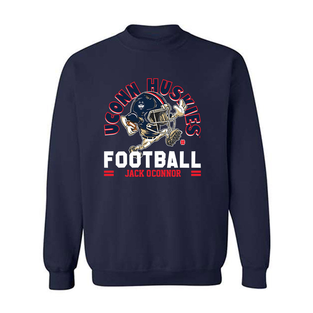 UConn - NCAA Football : Jack O'Connor - Fashion Shersey Crewneck Sweatshirt-0