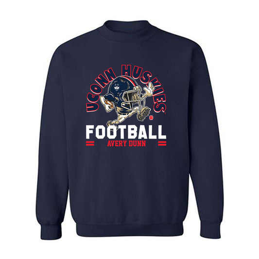 UConn - NCAA Football : Avery Dunn - Fashion Shersey Crewneck Sweatshirt-0