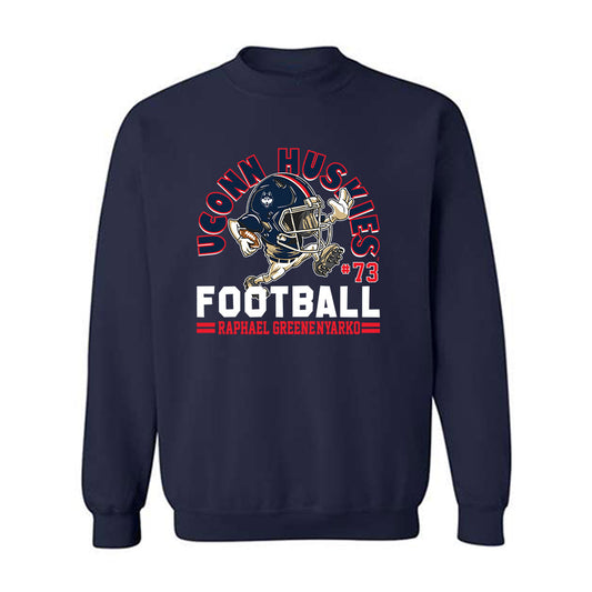 UConn - NCAA Football : Raphael Greene-Nyarko - Fashion Shersey Crewneck Sweatshirt-0