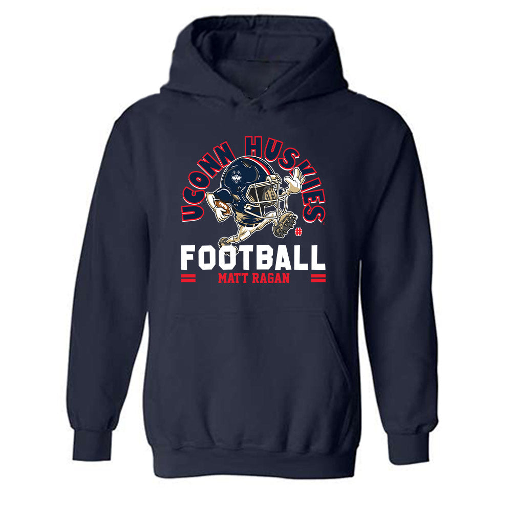 UConn - NCAA Football : Matt Ragan - Fashion Shersey Hooded Sweatshirt-0