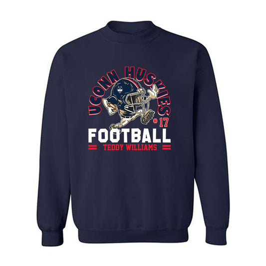 UConn - NCAA Football : Teddy Williams - Fashion Shersey Crewneck Sweatshirt