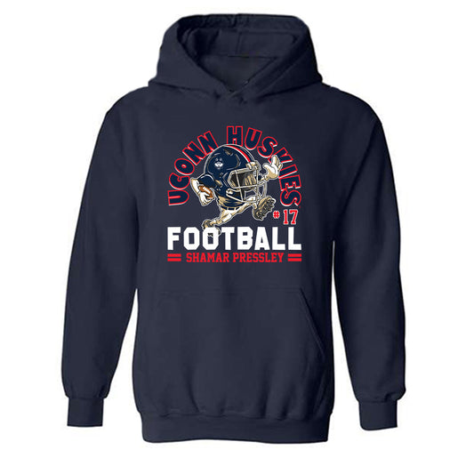 UConn - NCAA Football : Shamar Pressley - Fashion Shersey Hooded Sweatshirt-0