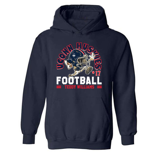 UConn - NCAA Football : Teddy Williams - Fashion Shersey Hooded Sweatshirt