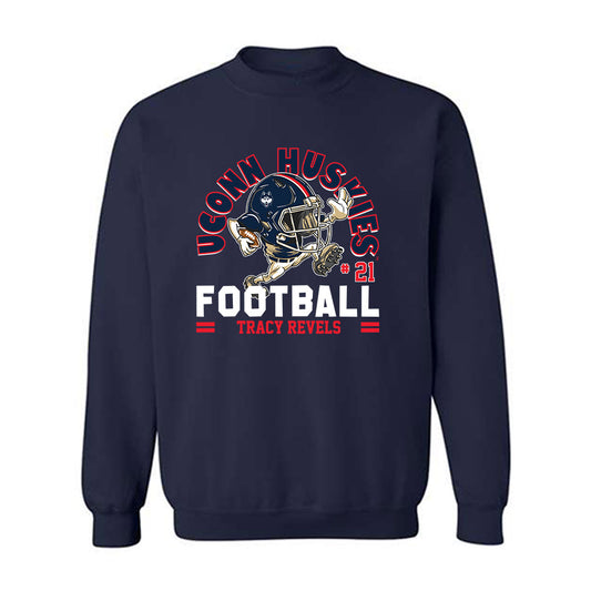 UConn - NCAA Football : Tracy Revels - Fashion Shersey Crewneck Sweatshirt-0