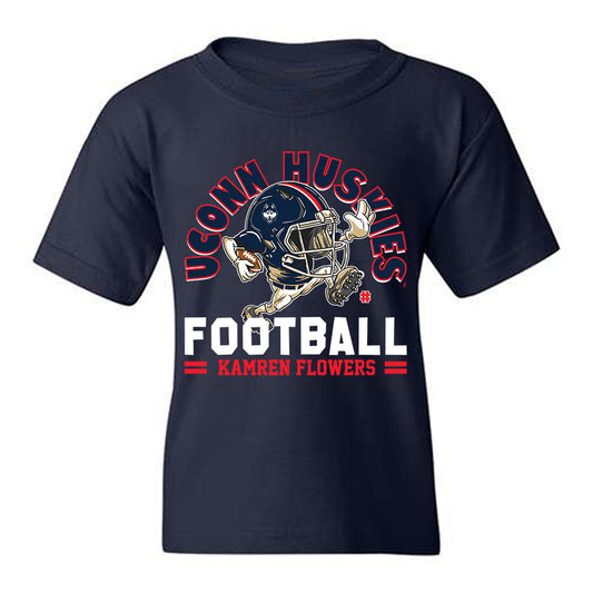 UConn - NCAA Football : Kamren Flowers - Fashion Shersey Youth T-Shirt-0