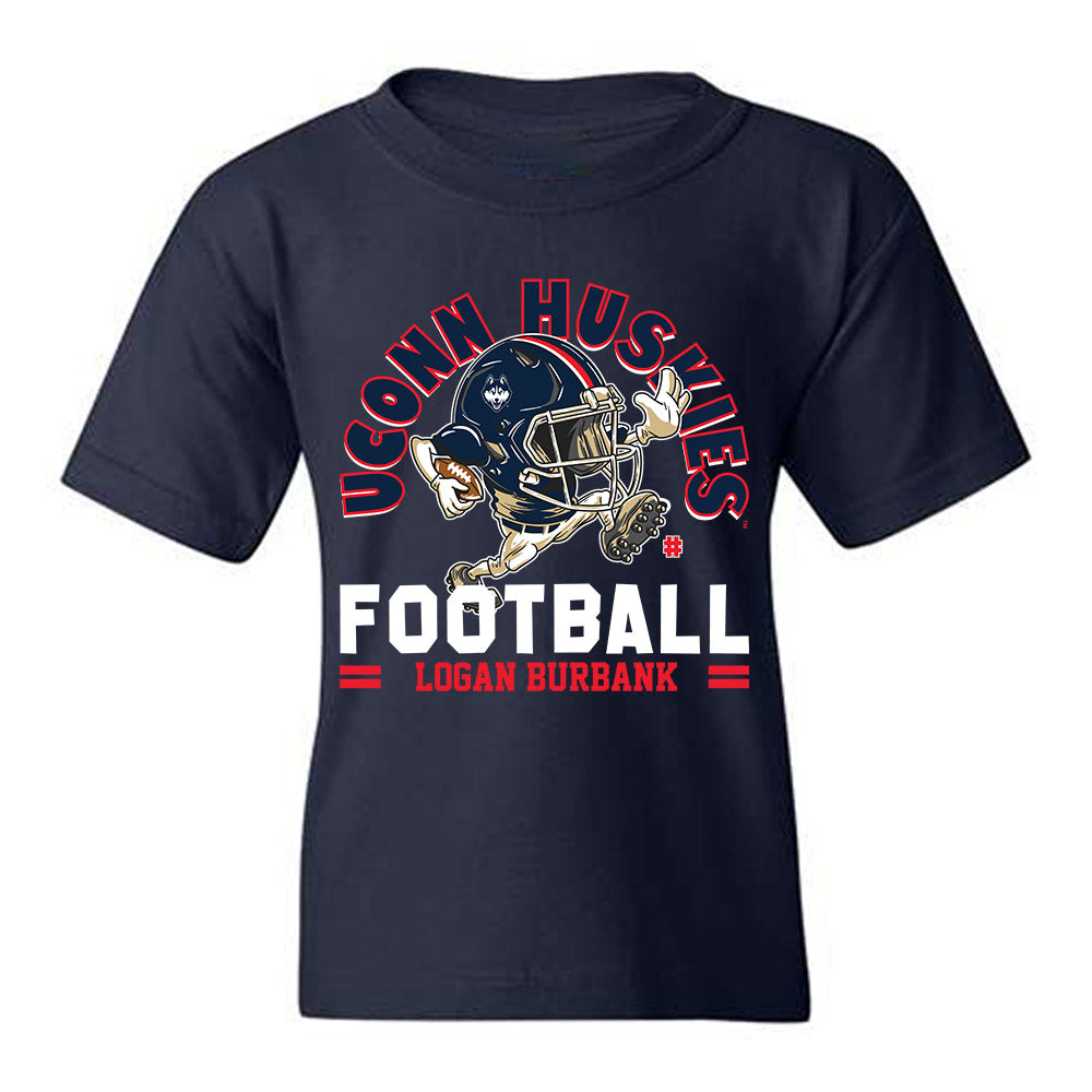 UConn - NCAA Football : Logan Burbank - Fashion Shersey Youth T-Shirt-0