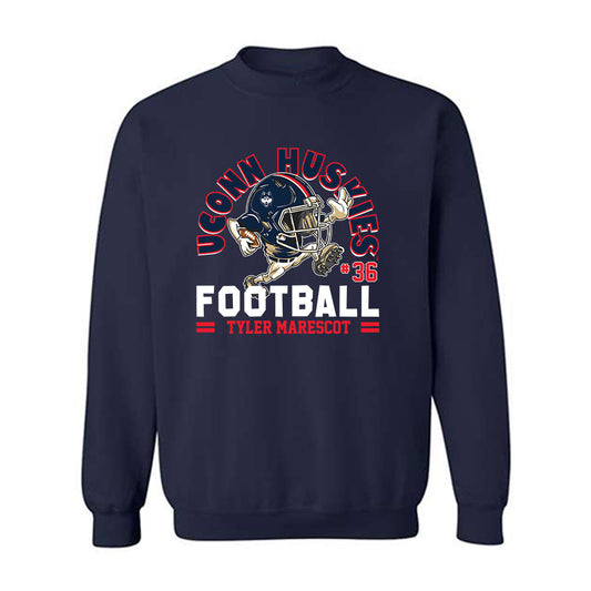 UConn - NCAA Football : Tyler Marescot - Fashion Shersey Crewneck Sweatshirt-0