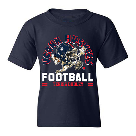 UConn - NCAA Football : Terris Dudley - Fashion Shersey Youth T-Shirt-0