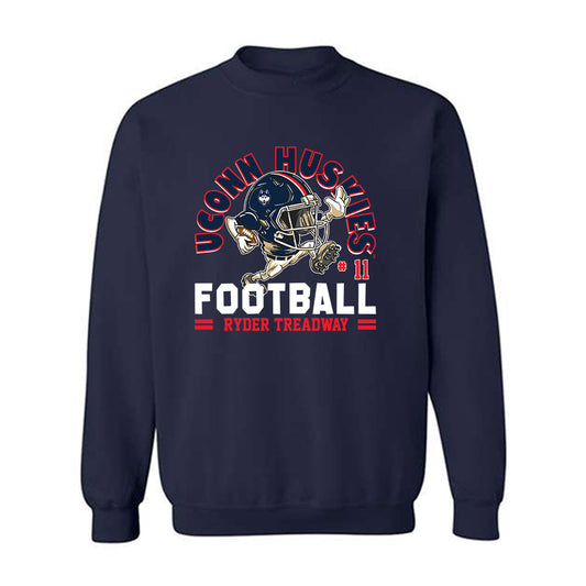 UConn - NCAA Football : Ryder Treadway - Fashion Shersey Crewneck Sweatshirt-0